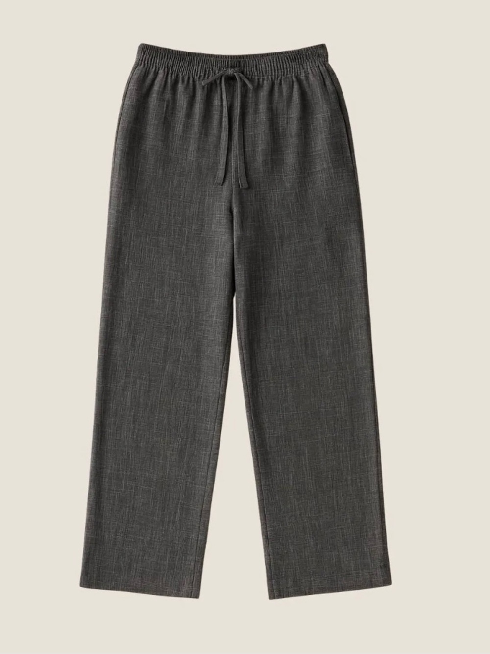 Reformation Charcoal Drawstring Waist Pants - Picture 1 of 2